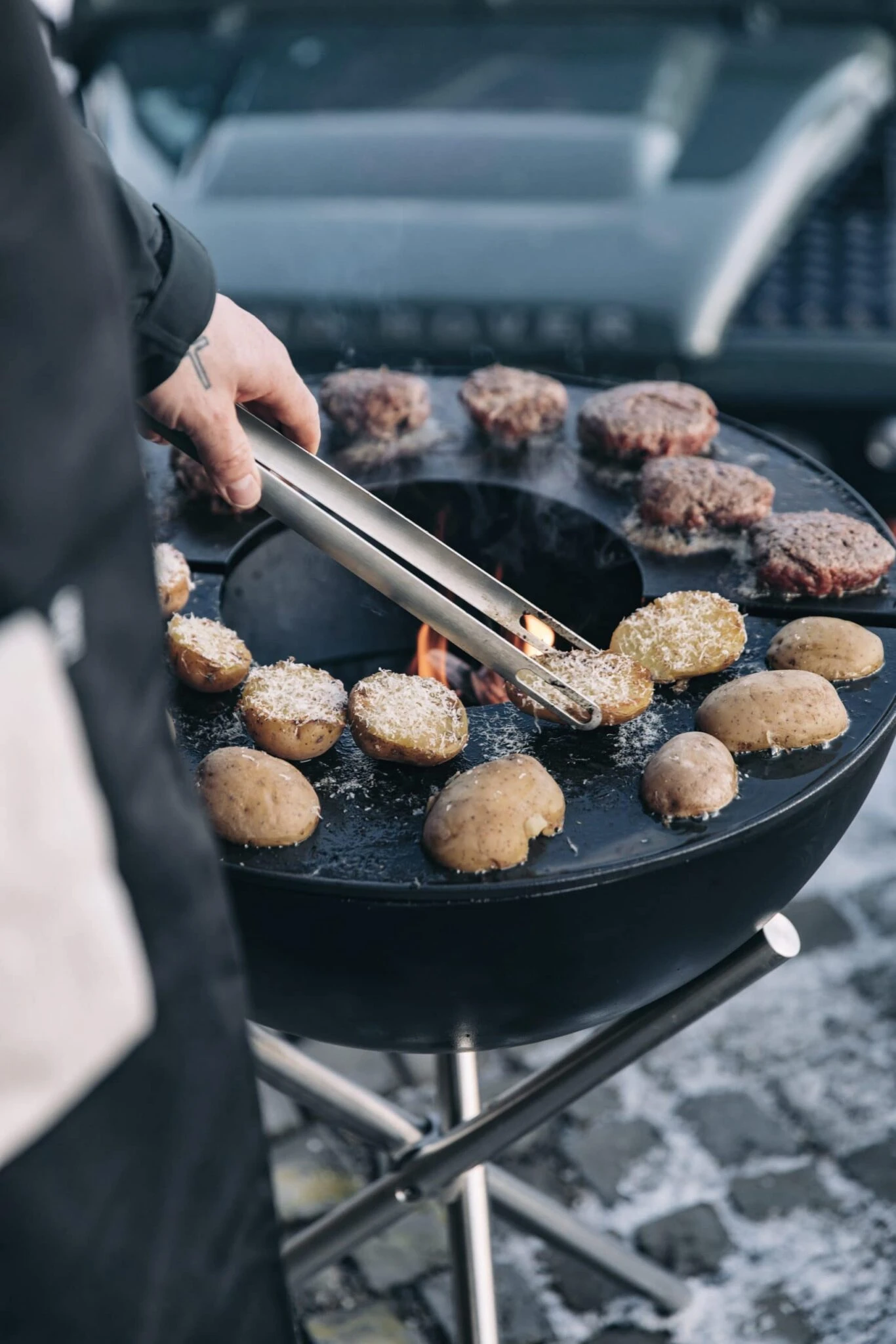 Vuurschaal Bowl Multifunctioneel Met Statief 4 Vuurschaal Bowl Multifunctioneel Met Statief - Afbeelding 4
