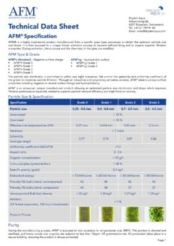 AFM Filterglas (Activate Filter Media) -Zwembad Spul Winkel AFM filterglas datasheet scaled 1