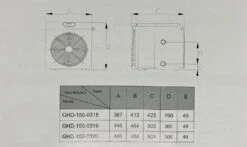Onda Mini Heater Warmtepomp -Zwembad Spul Winkel Afmetingen mini heater warmtepomp