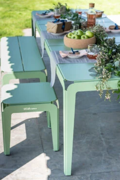 Weltevree Tuintafel Bank -Zwembad Spul Winkel Bended tuintafel bank 03