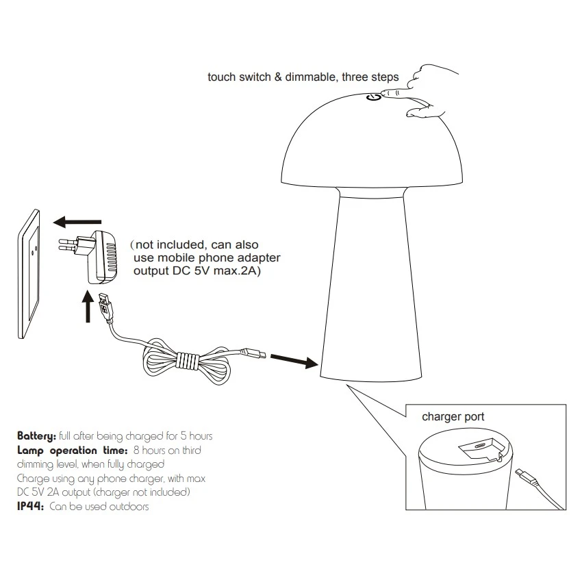 Boleto Fantasia LED Tafellamp 4 Boleto Fantasia LED Tafellamp - Afbeelding 4