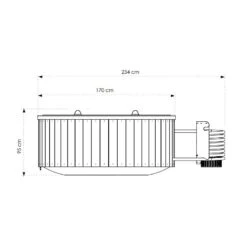 Dutchtub Hout -Zwembad Spul Winkel Dutchtub wood afmetingen