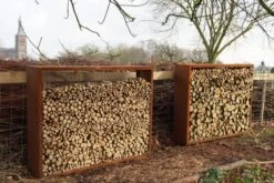 Egura Cortenstaal Houtopslag -Zwembad Spul Winkel Egura Cortenstaal houtopslag 04