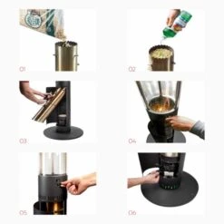 Faro Heat XL Terras Verwarmer -Zwembad Spul Winkel Faro terrasverwarming met pellets 08 1