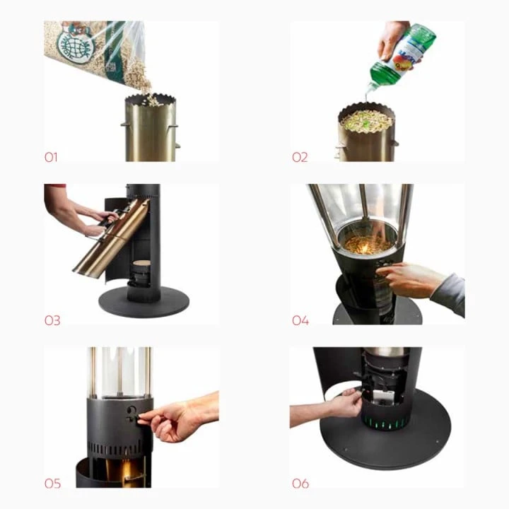 Qube Terrasverwarmer Met Pellets 7 Qube Terrasverwarmer Met Pellets - Afbeelding 7