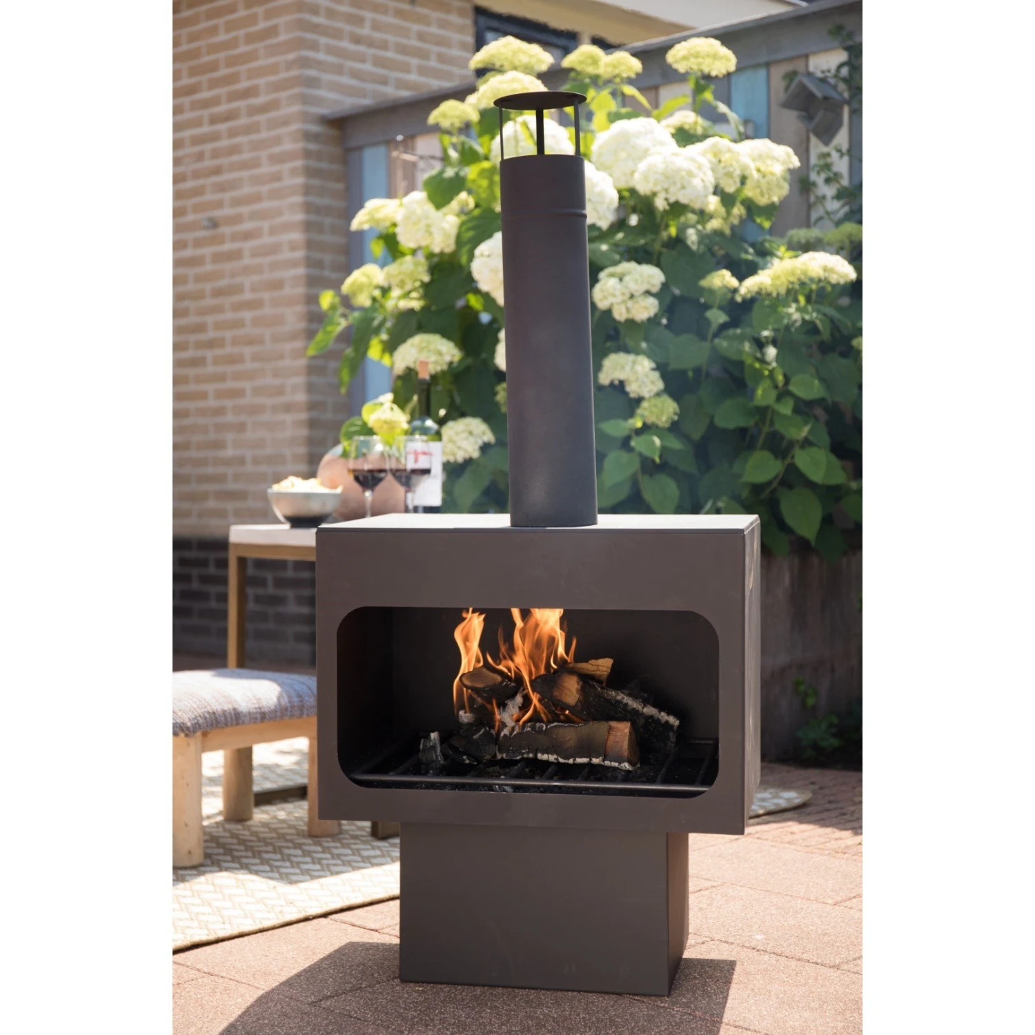 Vuurhaard Fireplace Jersey XL Zwart/roest 6 Vuurhaard Fireplace Jersey XL Zwart/roest - Afbeelding 6