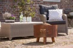 Handgemaakte Vuurmand Fulla D50cm -Zwembad Spul Winkel Handgemaakte vuurschaal Fulla 50cm in de tuin