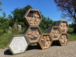 Honni Houtopslag 6 Hoek -Zwembad Spul Winkel Honni honingraat structuur