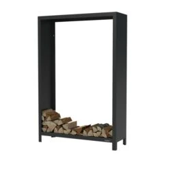 Houtopslag Muurbevestiging H 180cm -Zwembad Spul Winkel Houtopslag muur montage 180cm zwart 03