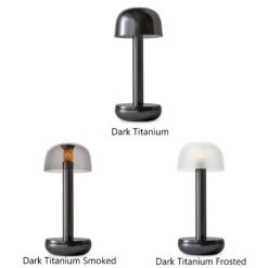 Humble Two Table Light -Zwembad Spul Winkel Humble Dark Titanium tafellampen 2