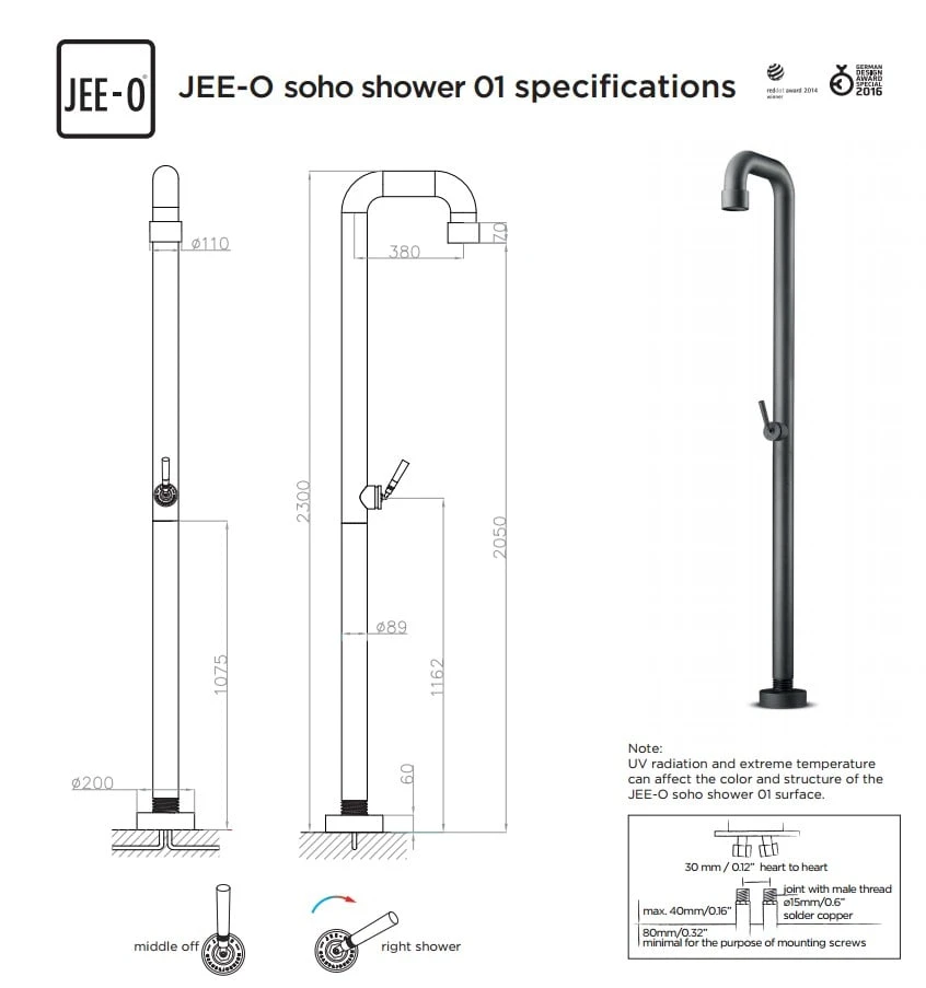 JEE-O Soho Shower 01 9 JEE-O Soho Shower 01 - Afbeelding 9