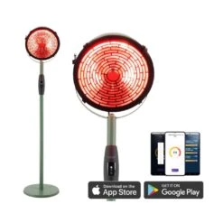 Jade Green Staande Straler Heater Indus Ultra 2100 Watt