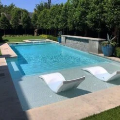 Ledge Lounger Ligbed -Zwembad Spul Winkel Ledge Lounger ligbed 8