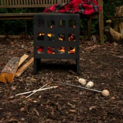 Moderne Vuurkorf Vierkant -Zwembad Spul Winkel Moderne vuurkorf vierkant 04