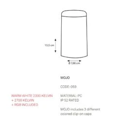 Mojo Tafellamp Imagilights -Zwembad Spul Winkel Mojo Imagilights tafellamp afmetingen