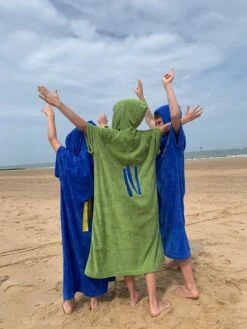 Ocean Drive Poncho Kids -Zwembad Spul Winkel Ocean drive poncho kids groen 03