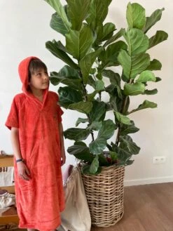 Ocean Drive Poncho Kids -Zwembad Spul Winkel Ocean drive poncho kids oranje 04