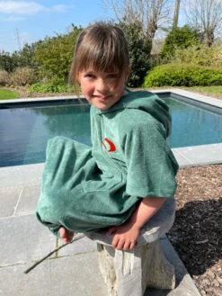 Ocean Drive Poncho Kids -Zwembad Spul Winkel Ocean drive poncho kids watermeloen groen 02
