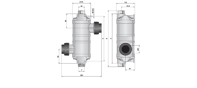 Warmtewisselaar Titanium Hi Temp 2 Warmtewisselaar Titanium Hi Temp - Afbeelding 2