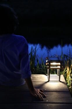 Stay Teak Solar Sfeerlamp -Zwembad Spul Winkel Stay Teak terras lamp zonne energie sfeer kl