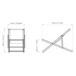 Strandstoel -Zwembad Spul Winkel Strandstoel afmetingen