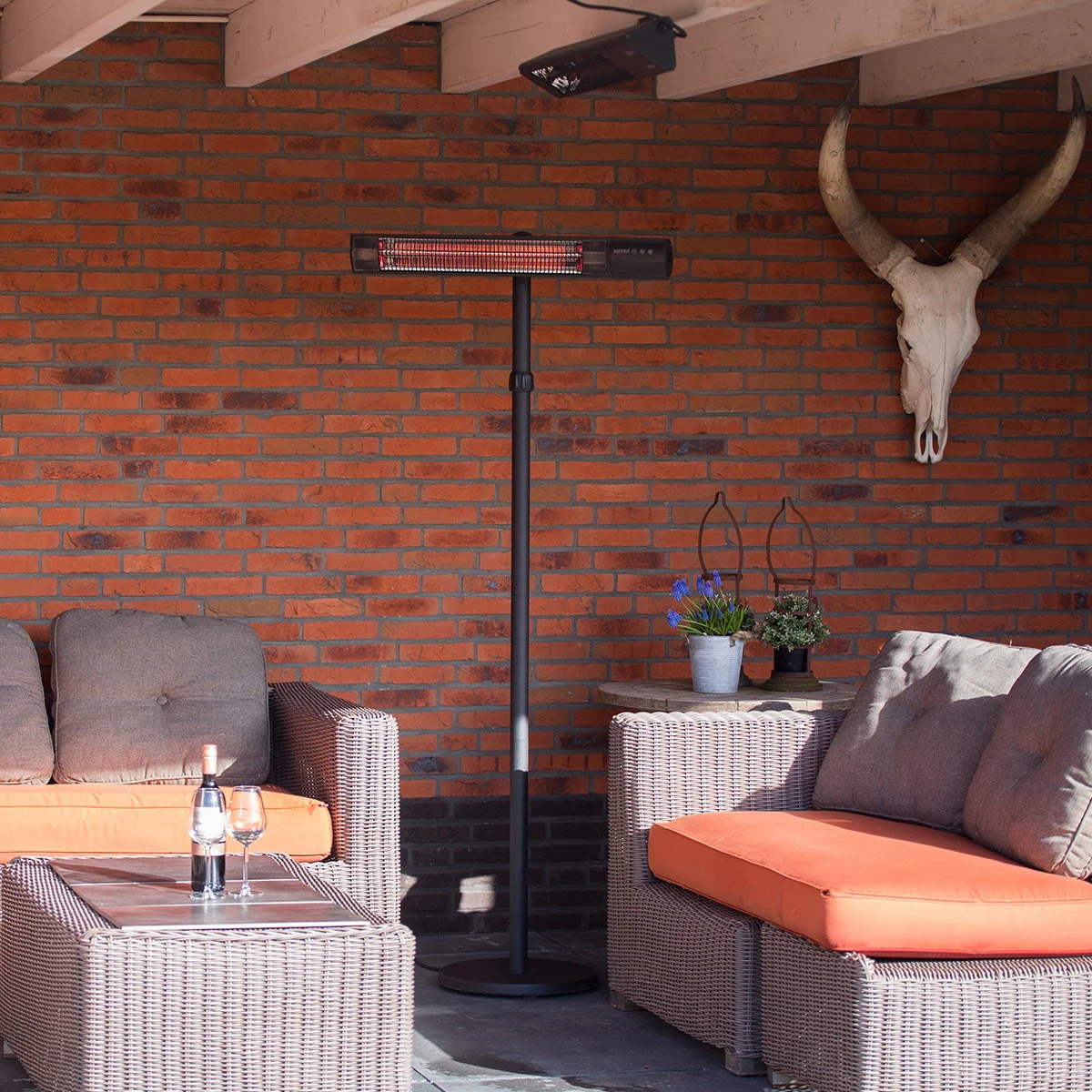 Sunred Heater Royal Diamond Dark Standing 2500 Terrasverwarmer 2 Sunred Heater Royal Diamond Dark Standing 2500 Terrasverwarmer - Afbeelding 2