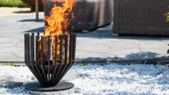 Irving Zwart Vuurkorf 43cm 5 Irving Zwart Vuurkorf 43cm -Zwembad Spul Winkel Vuurkorf Irving D43 in de tuin