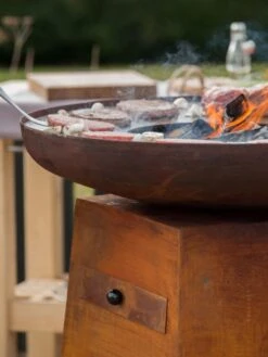 Vuurschaal BBQ Orion Classic ROEST -Zwembad Spul Winkel Vuurschaal BBQ Orion classic ROEST 04