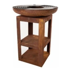 Vuurschaal BBQ Met Houtopslag