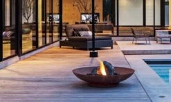 Cortenstaal Vuurschaal Rond -Zwembad Spul Winkel Vuurschaal homepage