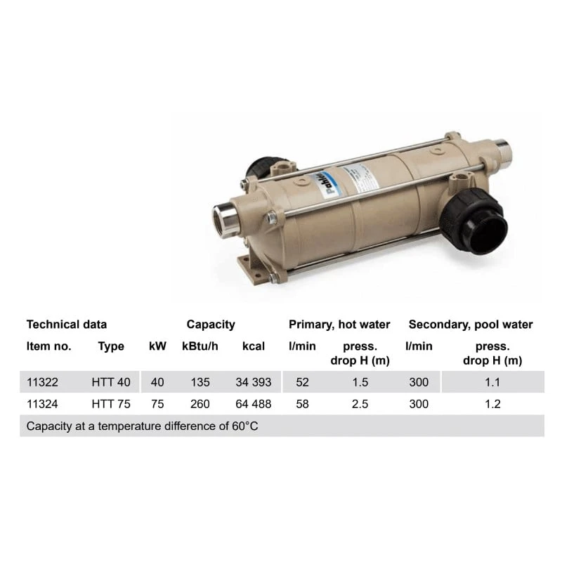 Warmtewisselaar Titanium Hi Temp 4 Warmtewisselaar Titanium Hi Temp - Afbeelding 4