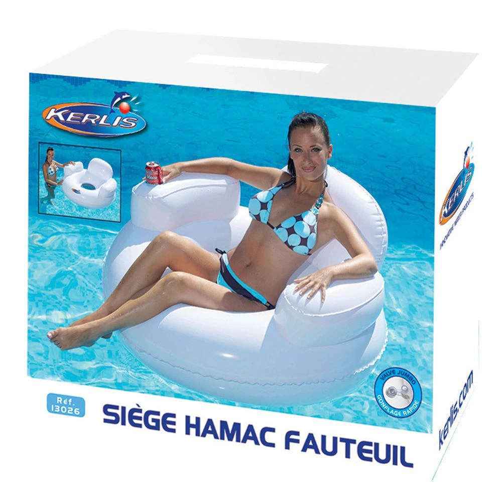 Witte Drijvende Zwembad Zetel 4 Witte Drijvende Zwembad Zetel - Afbeelding 4