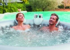 Spa Hoofdsteunen Met Bekerhouder -Zwembad Spul Winkel appuis tete porte gobelet blanc scaled 1