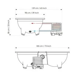 Dutchtub Loveseat 26 Dutchtub Loveseat -Zwembad Spul Winkel dutchtub loveseat afmetingen