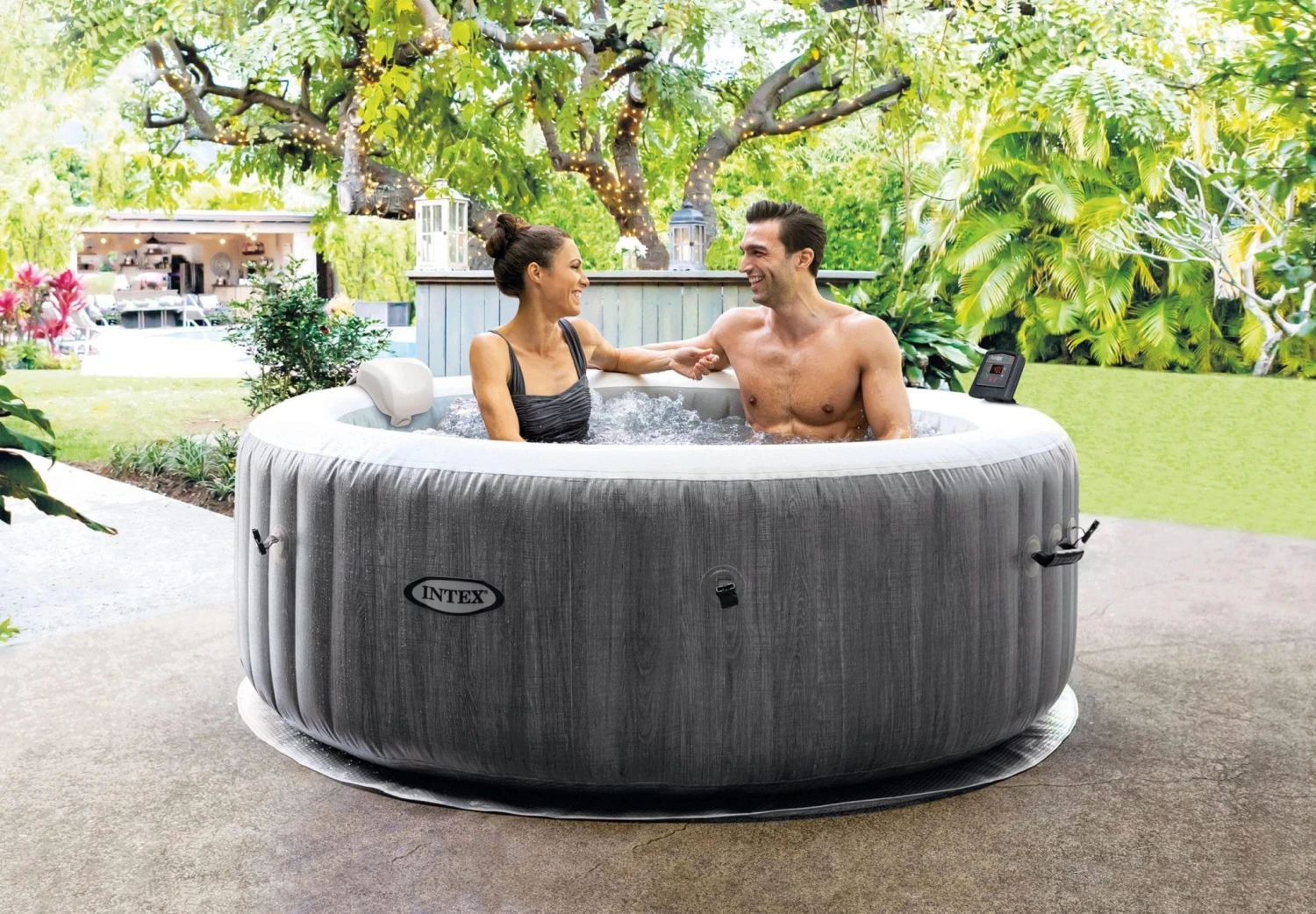 Intex Pure SPA Greywood Deluxe 4 Personen 1 Intex Pure SPA Greywood Deluxe 4 Personen