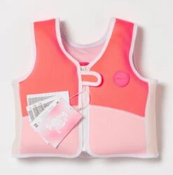 SunnyLife Zwemvest Voor Kinderen 3-6 Jaar Neon Strawberry